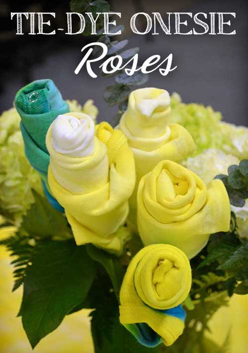 How-To Make Tie-Dye Onesie Roses